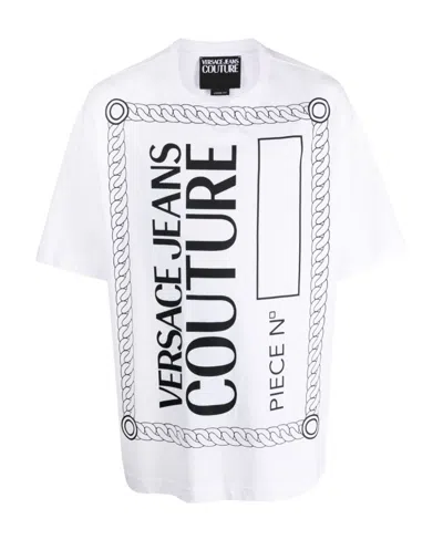 Versace Jeans Logo-print Cotton T-shirt In White