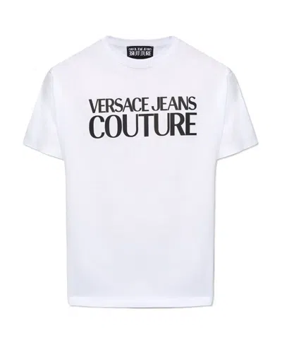 Versace Jeans Logo-print Cotton T-shirt In White