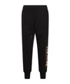 Versace Jeans Logo-print Cotton Track Pants In Black