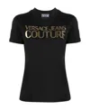 Versace Jeans Logo Print Short-sleeve T-shirt In Black