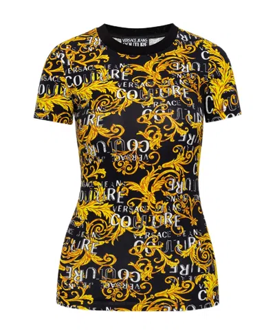 Versace Jeans Logo-print Short-sleeved T-shirt In Multi