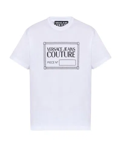 Versace Jeans Logo-print Short-sleeved T-shirt In White
