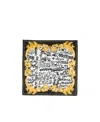 Versace Jeans Logo-print Silk Scarf In Multicolor