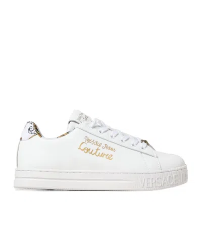Versace Jeans Logo-print Sneakers In Multi