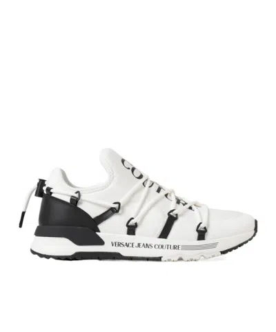 Versace Jeans Logo-print Sneakers In White