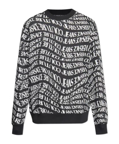Versace Jeans Logo-print Sweatshirt In Multi