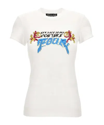 Versace Jeans Logo-print T-shirt In White