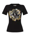Versace Jeans Logo-print T-shirt In Black