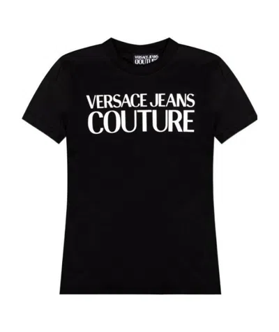 Versace Jeans Logo-print T-shirt In Black