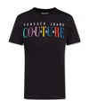Versace Jeans Logo-print T-shirt In Black