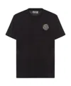 Versace Jeans Logo-print T-shirt In Black