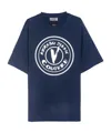 Versace Jeans Logo-print T-shirt In Blue