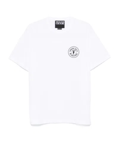 Versace Jeans Logo-print T-shirt In White