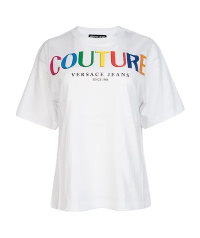 Versace Jeans Logo-print T-shirt In White