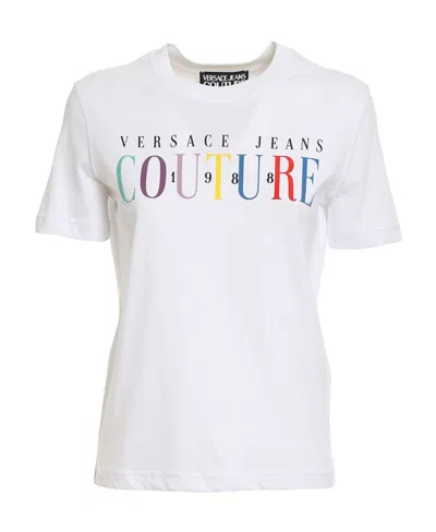 Versace Jeans Logo-print T-shirt In White
