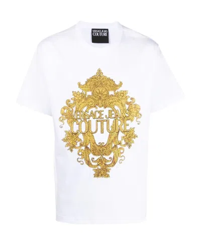 Versace Jeans Logo-print T-shirt In White