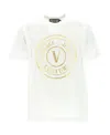 Versace Jeans Couture Logo Printed Crewneck T-shirt In White
