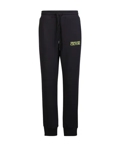 Versace Jeans Logo-print Track Pants In Black