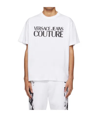 Versace Jeans Logo-print Cotton T-shirt In White