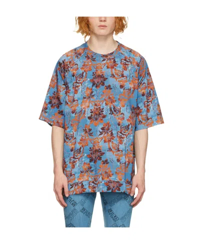 Versace Jeans Logo Short-sleeved T-shirt In Blue