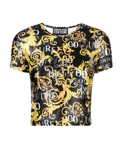 Versace Jeans Logo Short T-shirt In Multi