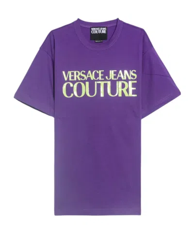 Versace Jeans Logo T-shirt In Purple