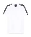 Versace Jeans Logo-tape Detailing T-shirt In White
