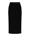 Versace Jeans Crystal-embellished Midi Skirt In Black