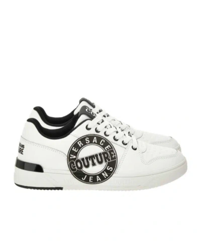 Versace Jeans Logo-print Sneakers In White