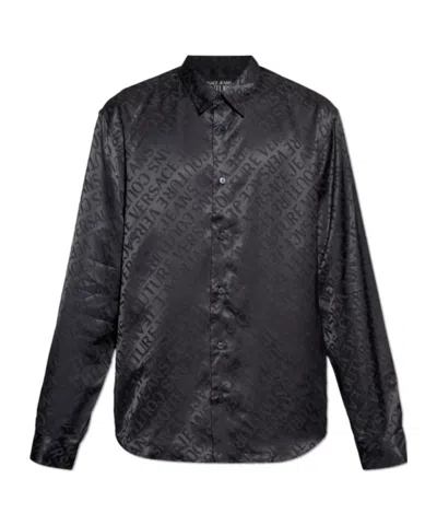 Versace Jeans Long Sleeve Shirt In Black