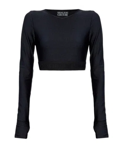 Versace Jeans Long Sleeve T-shirt In Black