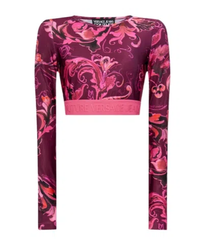 Versace Jeans Long Sleeve T-shirt In Multi
