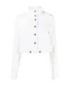 Versace Jeans Long-sleeved Denim Jacket In White