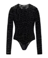 Versace Jeans Long-sleeved Jumpsuit In Black