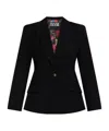 Versace Jeans Long-sleeved Suit Jacket In Black