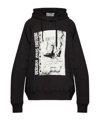 Versace Jeans Long-sleeved Sweater In Black