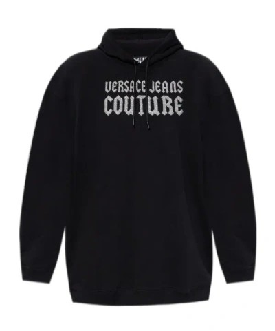 Versace Jeans Long-sleeved Sweater In Black