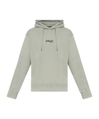 Versace Jeans Long-sleeved Sweater In Gray
