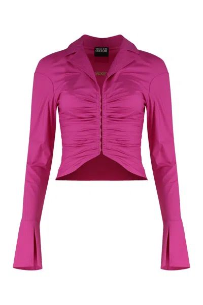 Versace Jeans Long-sleeved Tops In Pink