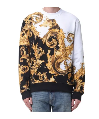 Versace Jeans Long-sleeved Sweatshirt In Multi
