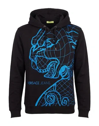 Versace Jeans Man Sweatshirt Black Size S Cotton