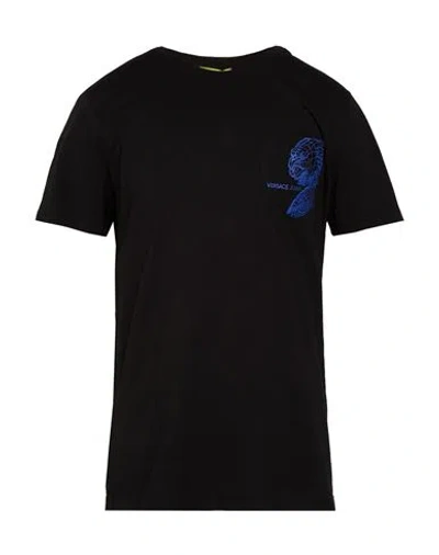 Versace Jeans Man T-shirt Black Size S Cotton