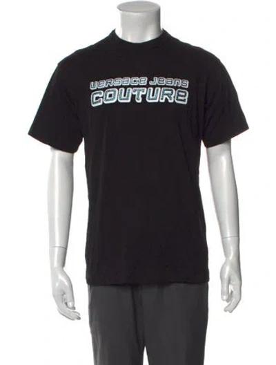 Pre-owned Versace Jeans Medusa Insignia Crew Neck T-shirt In Black