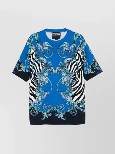 Versace Jeans Men's Baroque Zebra Print T-shirt