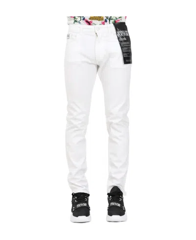 Versace Jeans Mid-rise Skinny Jeans In White