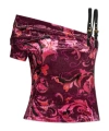 Versace Jeans One-shoulder Top In Brown