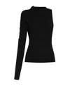 Versace Jeans One-sleeve Cut-out Detailing Top In Black
