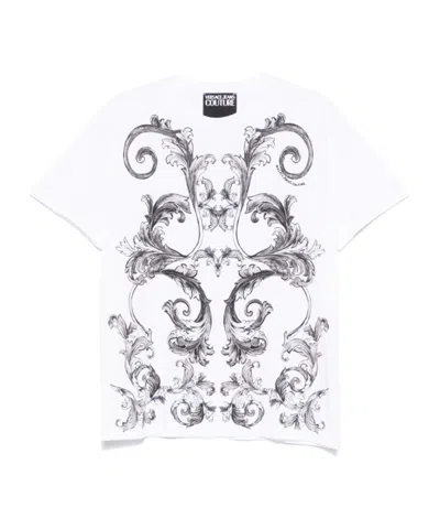 Versace Jeans Outline Barocco T-shirt In White