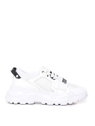 Versace Jeans Pannelled Sneakers In Blanco