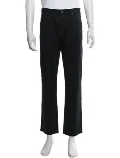 Pre-owned Versace Jeans Pants In Black